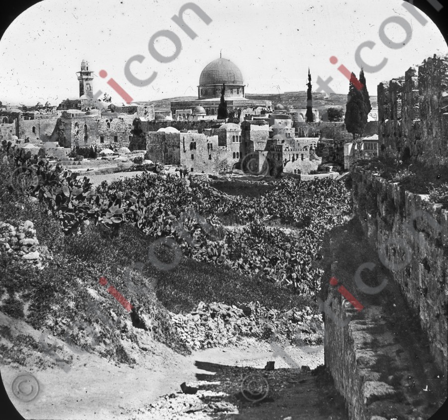 Altstadt von Jerusalem | Old City of Jerusalem  (foticon-simon-heiligesland-54-038-sw.jpg)